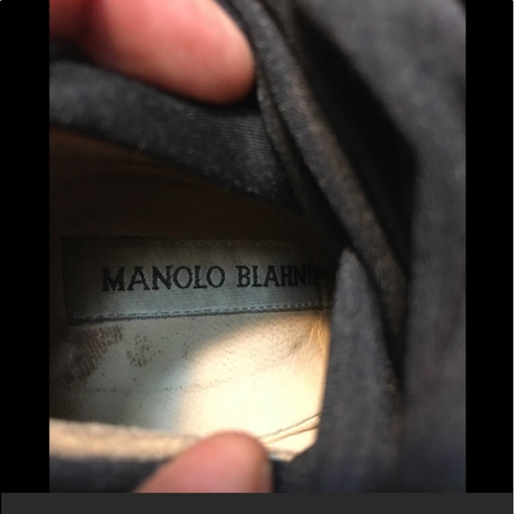 Manolo Blahnik Leather Pascalare Tall Boots 38 - Picture 14 of 16